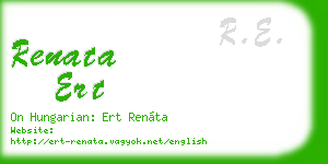 renata ert business card