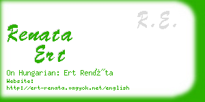 renata ert business card